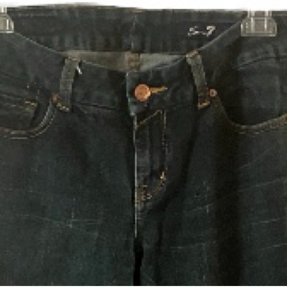 EUC Seven7 Jeans, Denim, Sz 32, Dark Blue Wash, Cotton, Stretchy, Like new - Picture 2 of 10